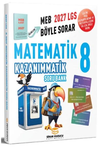 8. Sınıf Kazanımmatik Matematik Soru Bankası Sinan Kuzucu Yayınları